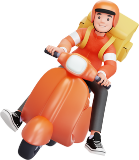 Motorcycle Delivery Courier